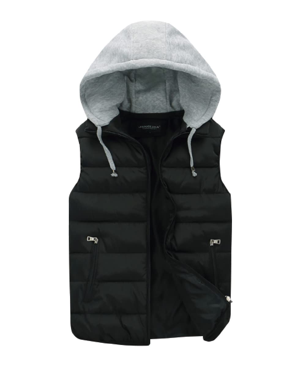 

three Joy Down Plus Padded Size 2XL Men s Vest, Size, Outerwear, Vest, Golf, Winter, Stylish, Black,