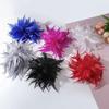 Big Brooch Feather Corsage Brooches Elegant Feather Badge Flower Lapel Pins  Jewelry Accessories