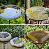 Thirsty Pollinators Bee Water Catcher Cups Yellow Floating Bee Island  for Outdoor