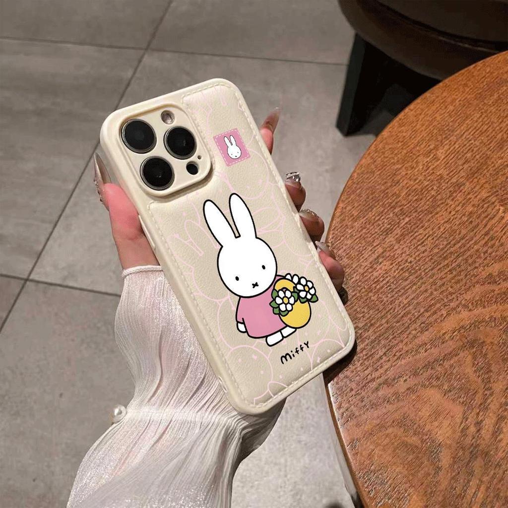 Flower Basket Miffy Rabbit for iPhone17promax Mobile Phone Case Apple 16 Drum Bag Air Cushion 15 Girl 14 Soft Cover