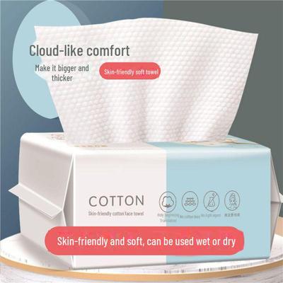 Soft Cotton Disposable Face Wash Towels for Beauty Cleansing and Makeup Removal.