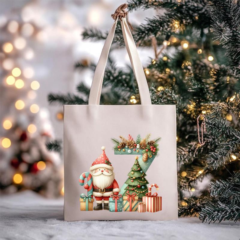 

Christmas letter large capacity tote bag No Spec