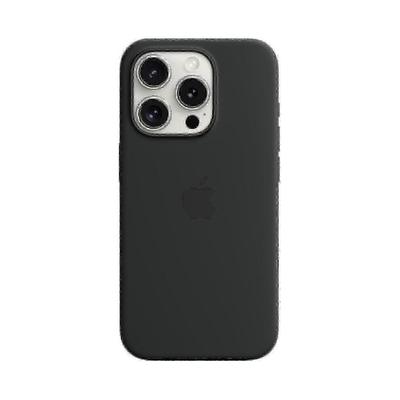 (Black)For Apple Iphone 15 Pro Silicone Case With Magsafe