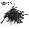 50pcs Car Line Cable Tie Clamp Zip Tie Wrap Push Clip Wiring Loom Harness Black