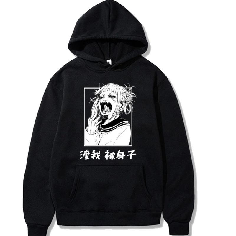 Japanese Anime Himiko Toga Pattern Hoodie Men's Hoodie Vintage Unisex Pullover Men Vintage Graphic Hoody Tops Oversize Clothing