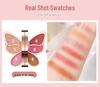AGAG Lucky Koi Butterfly Eyeshadow Palette: 6 Earth Tone Colors in Pearl, Glitter, Shimmer, and Matte Finishes for Beginners