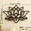 Wooden Craft Butterfly Hollow Crystal Storage Shelf Simple Home Wall Ornament Decoration