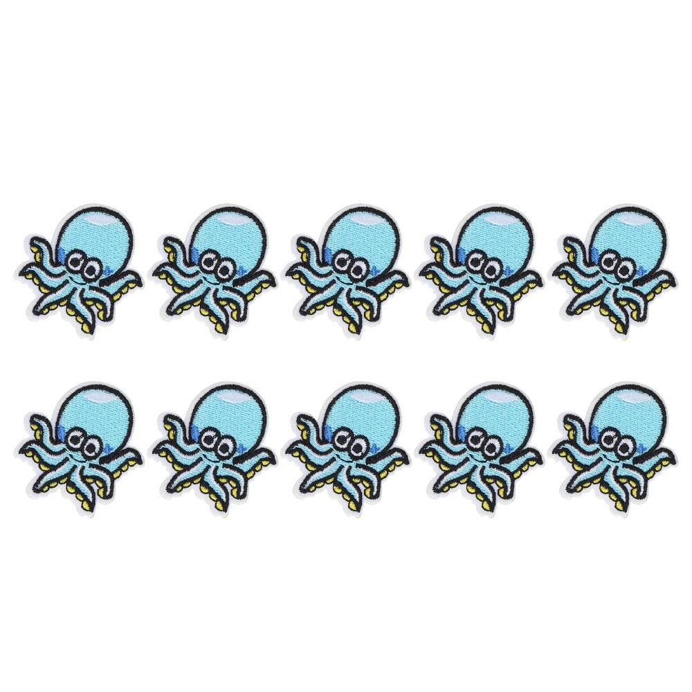 10 Stück Lebendige Muster Stoffaufkleber Gesticktes Design Gestickte Aufnäher Für Kleidung