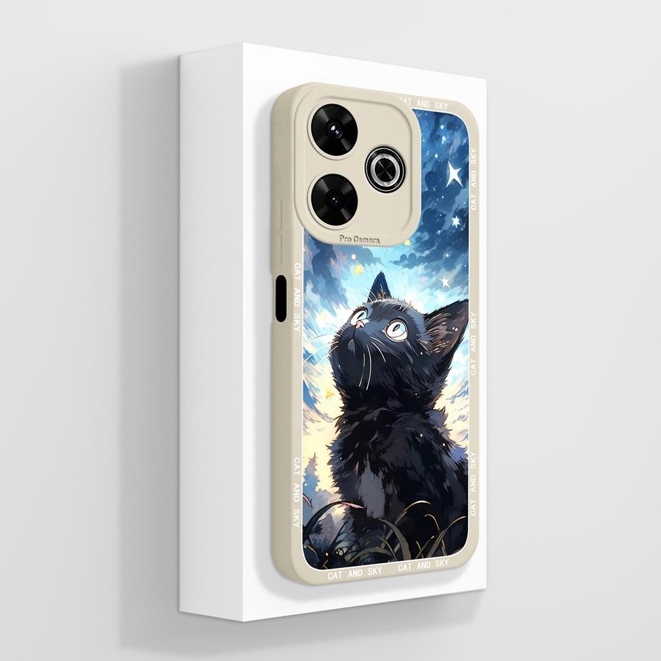 

Для Redmi 12 13 14 13C 13R 14C 14R 4G 5G Чехлы для чехлов Cool Flowers Aesthetic Butterfly Camera Protection Жидкий силикон Мягкий Подходит для Redmi Bumper Redmi 13 4G