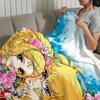 manga anime Flannel warm soft plush blanket Rose of V-Versailles sofa living room hogar Lady O-Oscar bedroom travel gift home