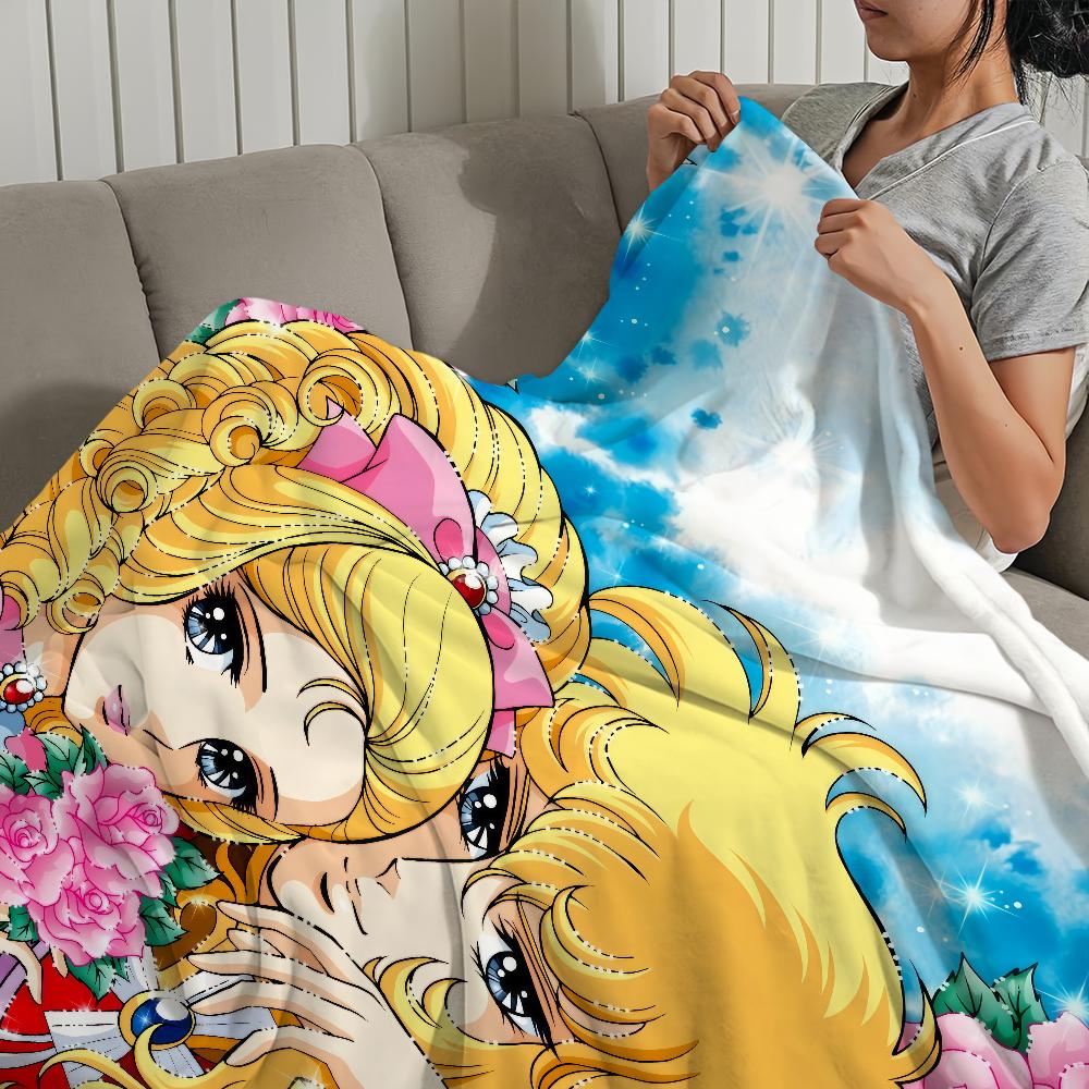 manga anime Flannel warm soft plush blanket Rose of V-Versailles sofa living room hogar Lady O-Oscar bedroom travel gift home