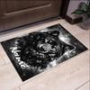Custom Name Wolf Printed Carpet,Rug for Office Chair Living Room Bedroom Kitchen Room Decor Gifts.