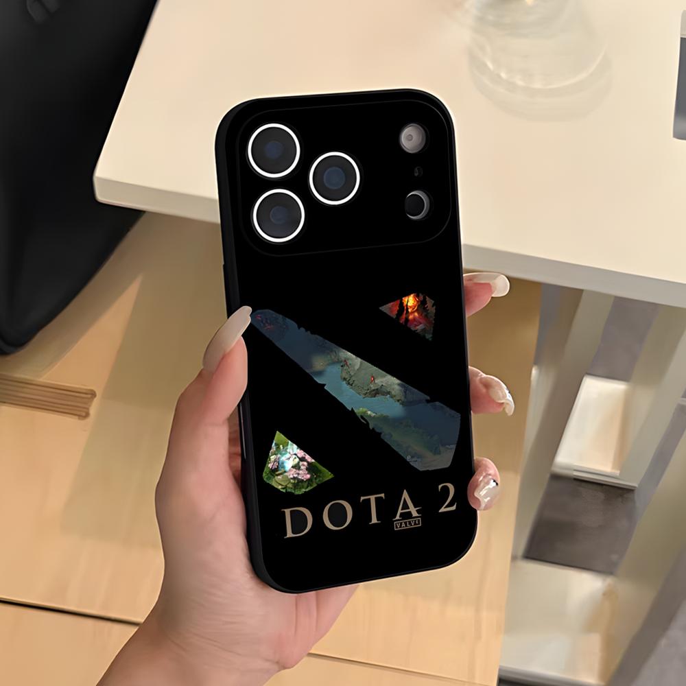 D-Dota 2 Cool Phone Case For IPhone 17 Air 16 E Pro Max 15 14 13 Mini 12 Pro 11 Max Plus Black Soft Shell
