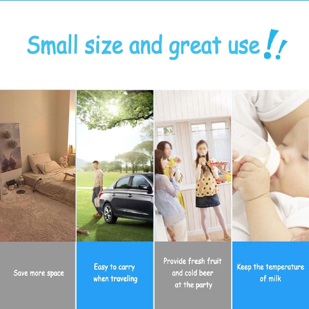 Car Refrigerator Mini Fridge Car Home Dual-use Small Household Refrigeration Dormitory Mini Freezer