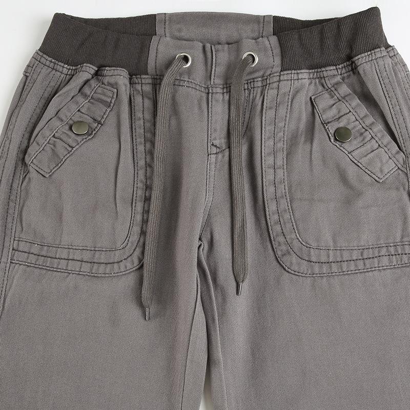 American Retro Low-Rise Straight Leg Lace-Up Jeans - Versatile Street Style Workwear