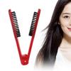 Doppelseitige Haarglättbürste V-förmiges Design Breite Haarbürste Haarstylingkamm Für den Heimgebrauch