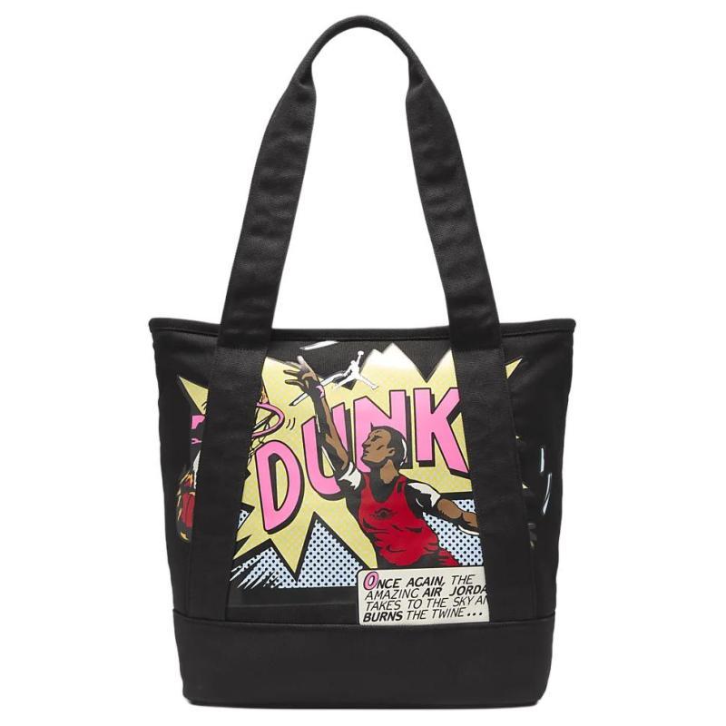 

Jordan Cotton Tote Bag, Shopping Bag, Shoulder Bag, Handbag Unisex Black Jordan HQ7243-010 чёрный