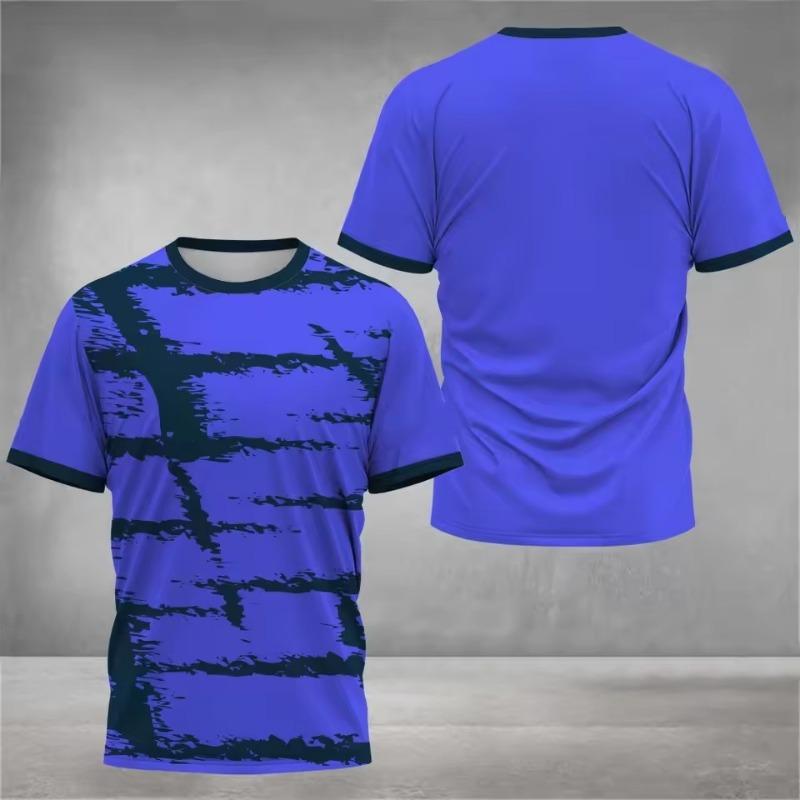 Men 3D T-Shirts Short Sleeve Summer Clothing New Large Size Sports Unisex  Running Round Neck Tops