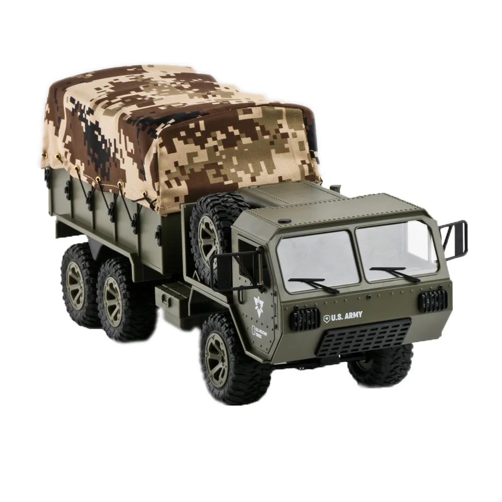 FY004A 45cm Rc Crawler Truck Remote Control Vehicle Model 6x6 Drive Optional Camera Toys for Boy Military Model Gift