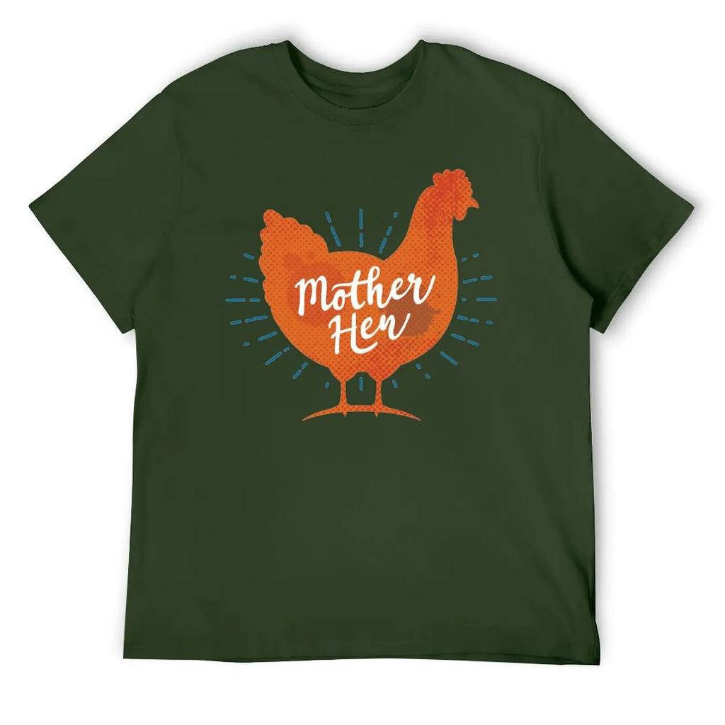 Muttertag Hühnermutter Hühner Mama Damen T-Shirt Rundhals Bewegen Humor Grafik Top Tee Kreative Aktivität Wettbewerb USA S