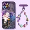 Clown woman Apple 17 mobile phone case iPhone16promax new 15pro dark purple 14 all-inclusive 13 silicone 2