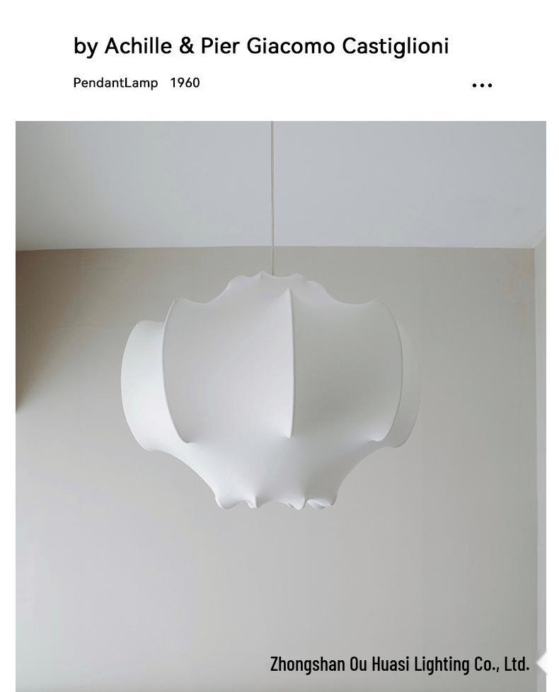 Nordic Minimalist Italian Silk Pendant Lamp for Living Room, Dining Room, Bedroom, and Villa