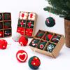 6pcs Felt Christmas Ball Pendant Christmas Tree Decor Supplies Household for Wedding Birthday Party Background Decor