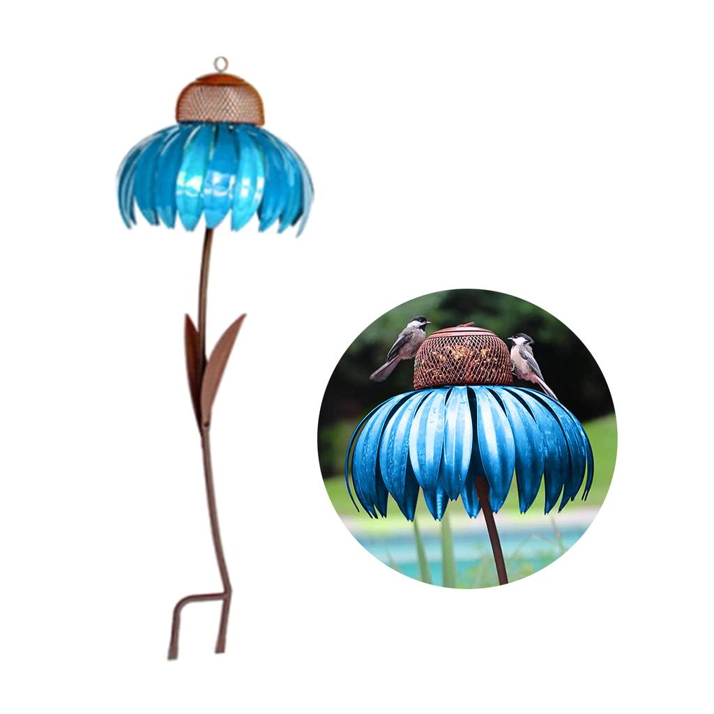 Bird Feeder Garden Decoration for Bird Watching Bird Lovers Hummingbird Outdoors Feeder Coneflower Shape