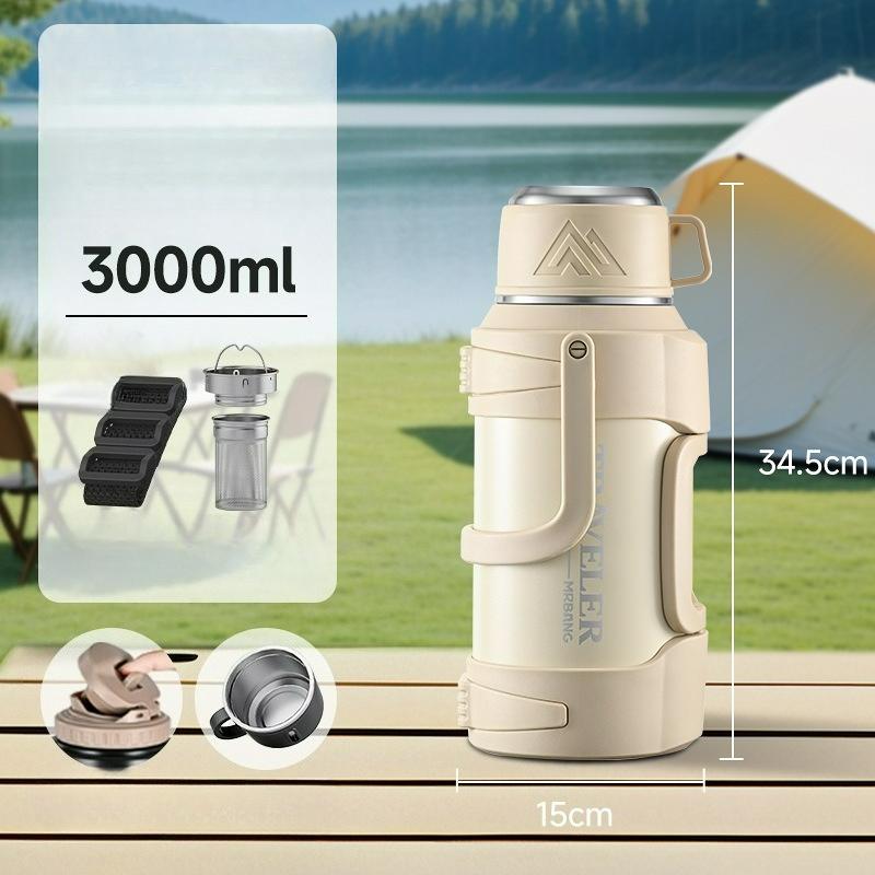 Přenosná termoska, Velkokapacitní nerezová termoska, Venkovní velkokapacitní ultravelkokapacitní přenosná termoska