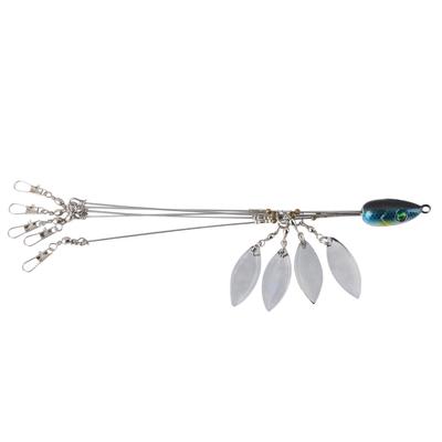 Alabama Umbrella Fishing Rig Köder Angelköder mit Jigkopf (Navy blau)