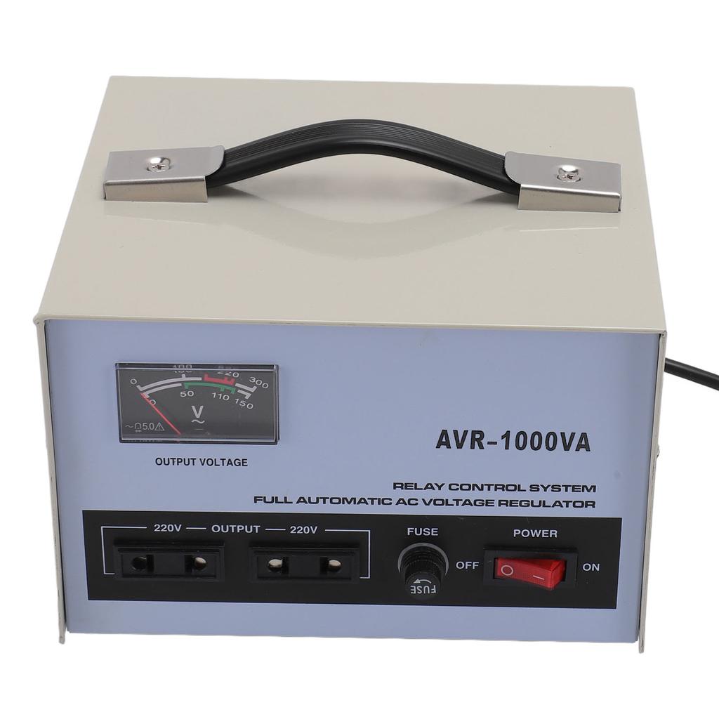 AC Voltage Regulator 1000W 160?250V Input 220V Output 3 Sockets Automatic Voltage Stabiliz