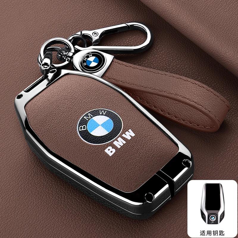Car Sticker Hot 2025 Leather Car Remote Key Case Fob Cover For BMW 5 7 Series G11 G12 G30 G31 G32 I8 I12 I15 G01 X3 G02 X4 G05 X