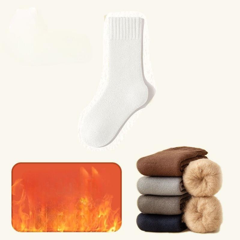 

Мужские и женские термоноски для катания на лыжах - Толстые теплые зимние носки с эластичной рубчатой манжетой, смешанных цветов и черные для экстремально холодной погоды 1 pairs белый