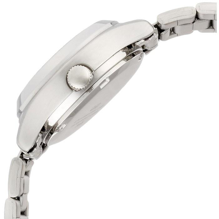 Citizen Q&Q Watch Analog Stainless Steel Waterproof Date Day Display Metal Band White Dial W473-201 Women's Silver Silver/White