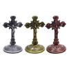Luxuriöse Tischkruzifixe Kreuze Figuren Religiöse Geschenke Künstlerische Vitrinen