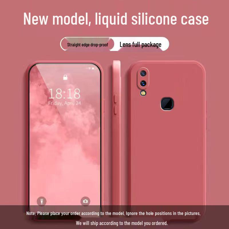 Vivo NEX Rear Fingerprint Case: Solid Color Liquid Silicone Anti-drop Soft Cover