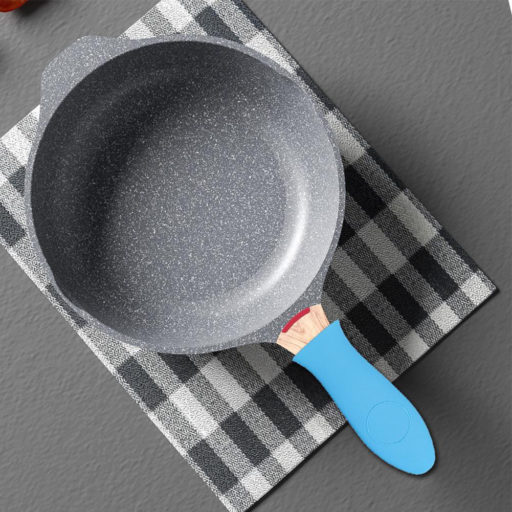 Heat Resistant Silicone Pot Handle Covers 4 Pieces for Frying Pans Skillets Provides Comfortable Grip and Safety