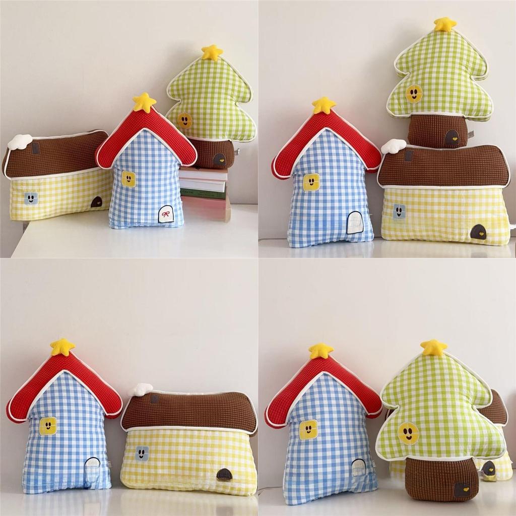 Cartoon Dopamine House Pillows With Embroidered Fabric For Kids Room Decor