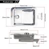 Truck Tool Box Latches Replacement StainlessSteel Toolbox Paddles Lock Handle with Key for Truck, Trailer