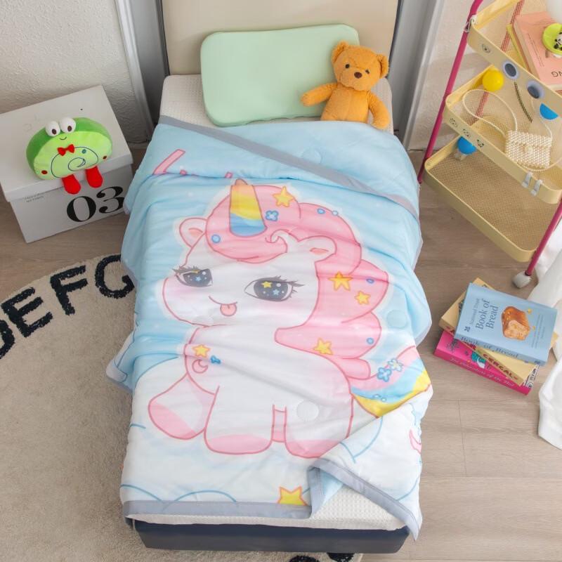 Brangdy Kids  Dreamy Unicorn Cool-Touch Summer Quilt