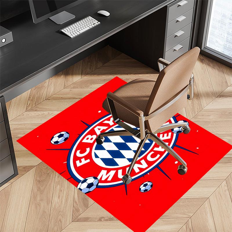 FC Bayern Munich Logo Printed Absorbent Washable Carpet, Non-Slip Bathroom Mats, Kitchen Rugs, Yoga Mat,Living Room Entrance, Camping Picnic Rugs