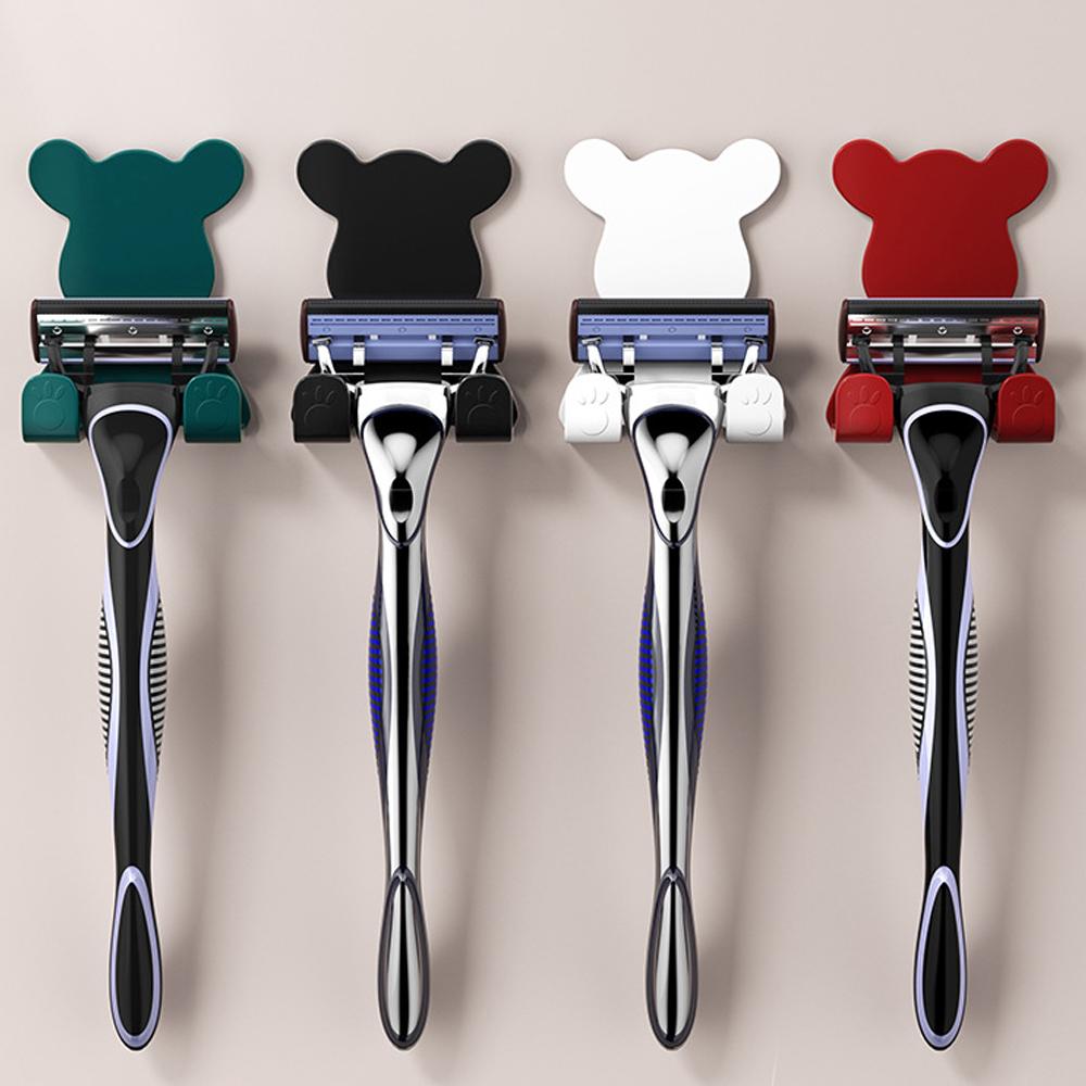 1PCS Bear Double Hooks Without Punching Holes