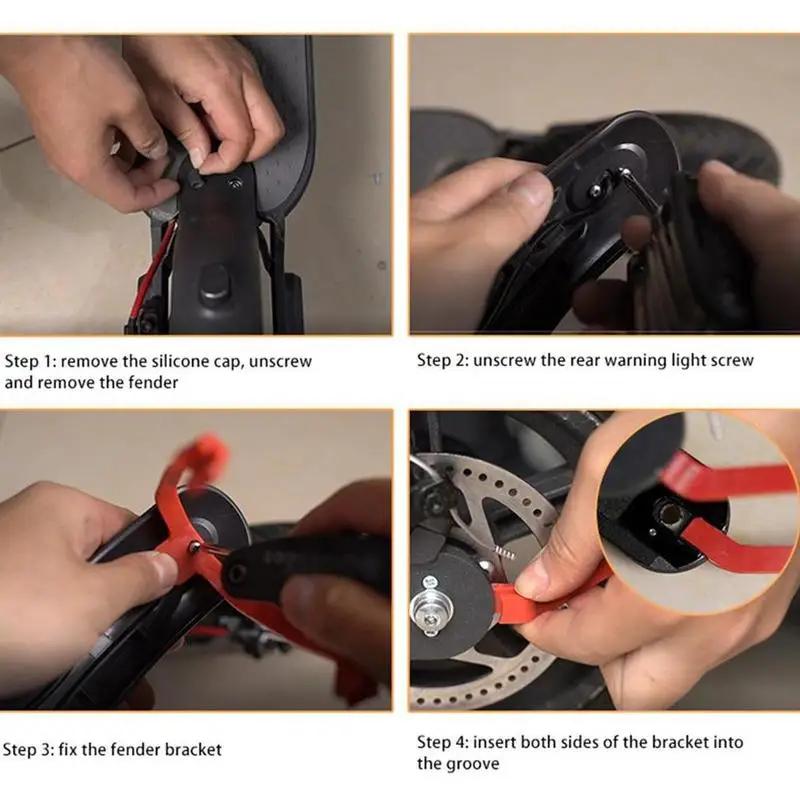 Shockproof Rear Fender Bracket for Xiaomi M365/Pro/1S - ABS-PC Mudguard Support , Anti-Break Scooter Accessories