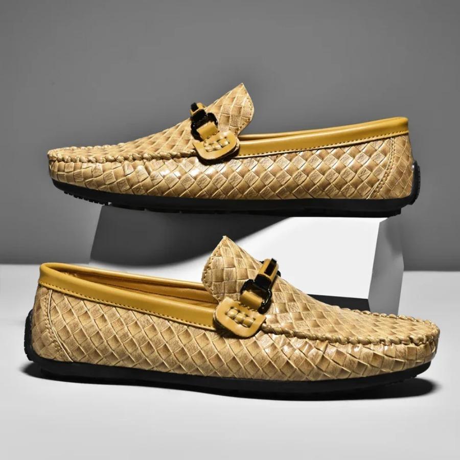 Módní kožené pánské ležérní boty prodyšné nazouvací společenské boty vysoce kvalitní mokasíny lehké řidičské boty zapatos hombre