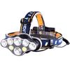 1500 Lumens USB Rechargeable Headlamp 8 LEDs 8 Modes IPX4 Water-resistant Flashlight for Camping Hiking Outdoors