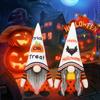 Halloween Gnome Pumpkin Bat Faceless Doll Decorations 2pcs Mr and Mrs Scandinavian Tomtes Table Ornament Tiered Tray