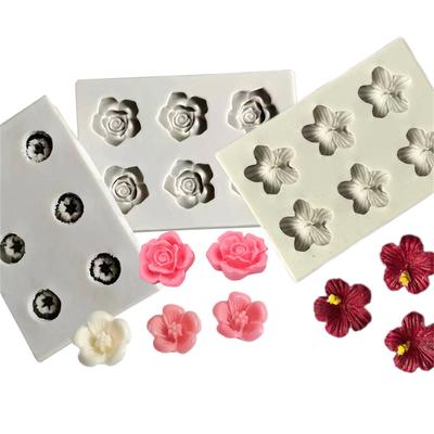 Camellia Rose Daisy Flower Silikonowa forma do wyrobu cukierków Żywica Narzędzia Czekoladowe Babeczki Formy do pieczenia Narzędzia do fondantu