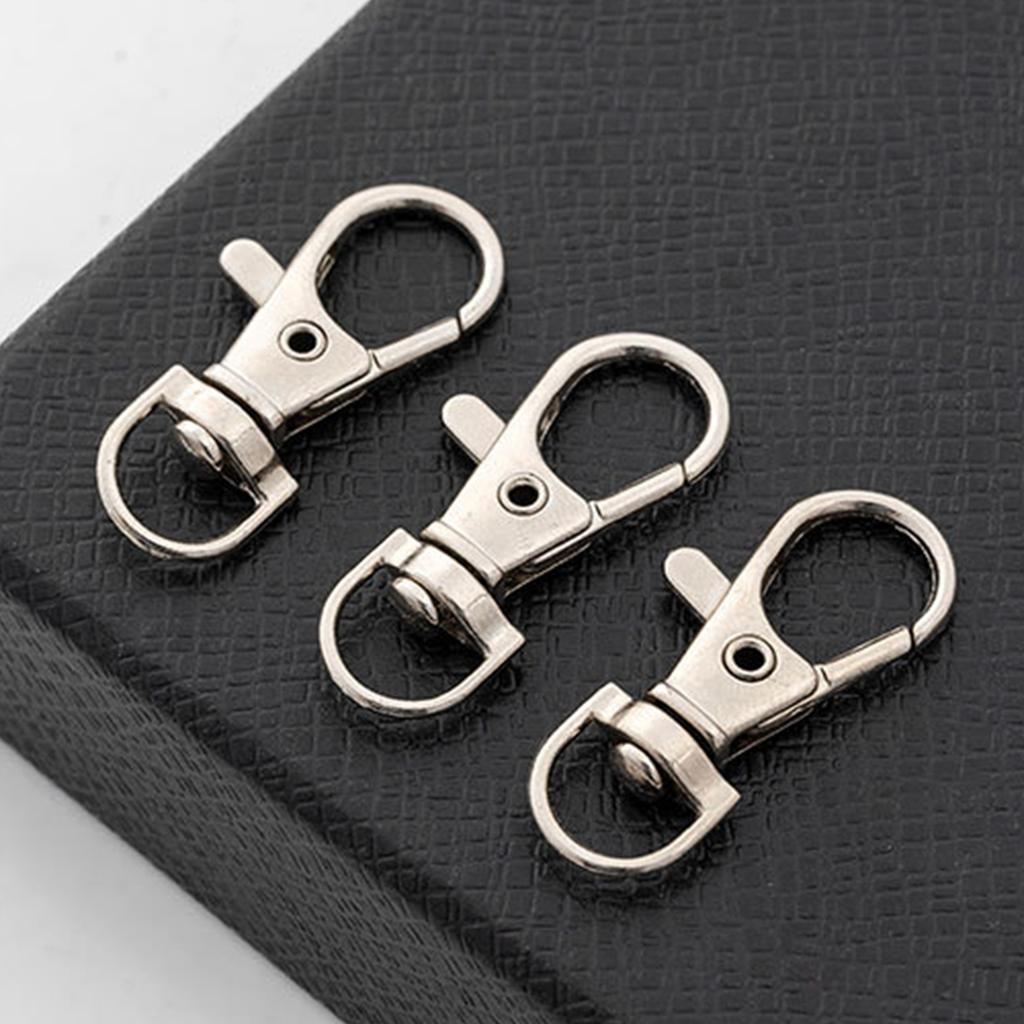 10pcs Lobster Claw Clasp Hooks Swivel Clasps Lanyard Snap Hook for Keychain Jewelry Craft Necklace DIY 31 34 36 37mm