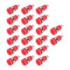20Pcs Banana Socket 4mm Strong Connectivity Corrosion Resistance Good Performance Electrical Test AccessoriesRed