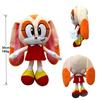 2025 New 25cm Super Sonic Action Doll Plush Toy Hedgehog Model Plush Doll Tarsnak Sofa Plushie Toys for Children's Birthday Gift